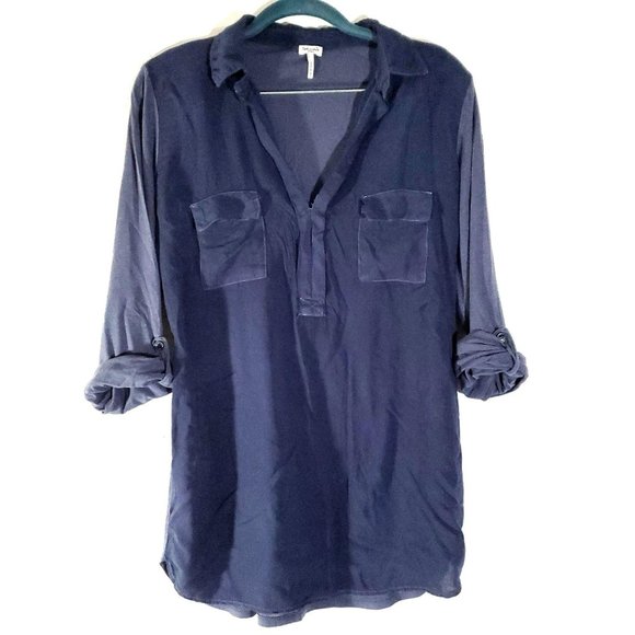 Splendid Two Pocket Henley Navy Blue S - Picture 3 of 8